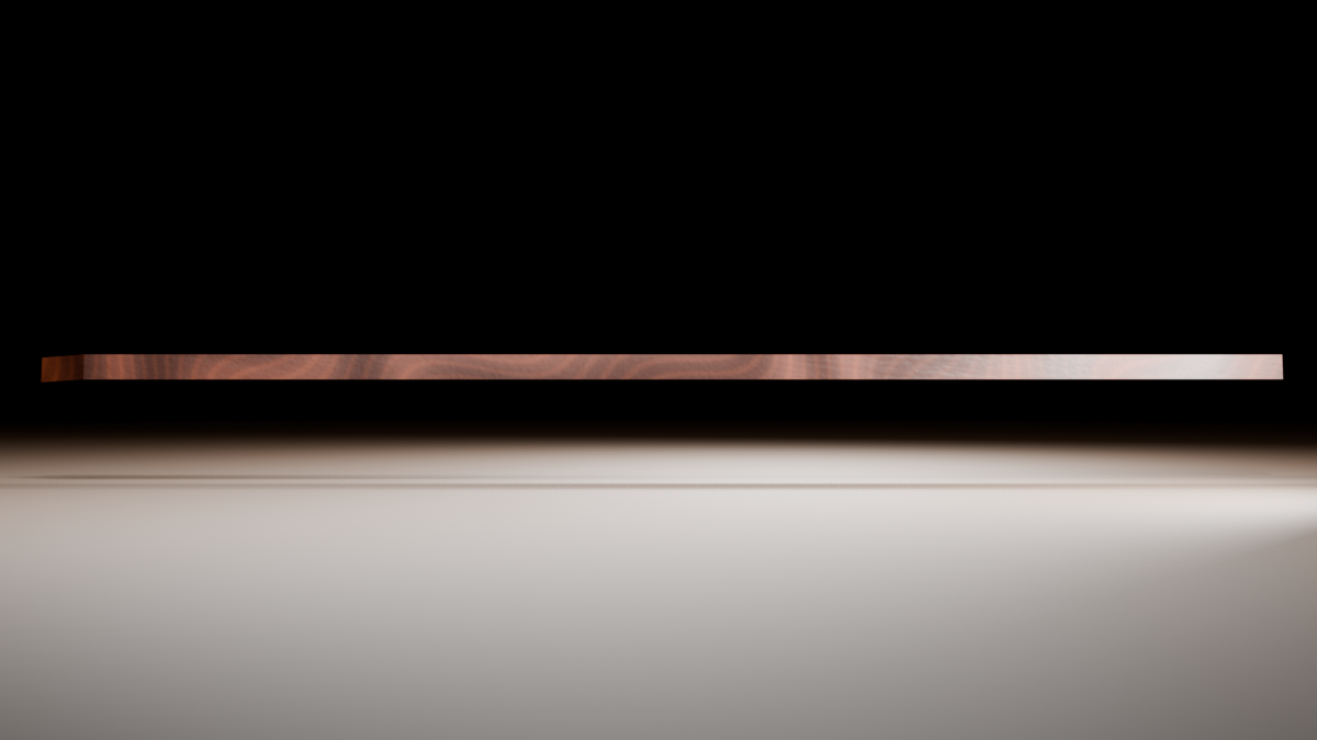 Dark Walnut applied to stake