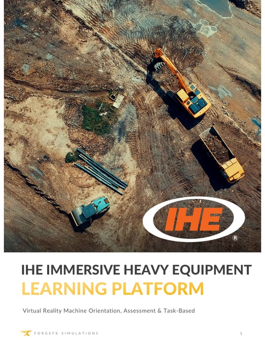 IHE Heavy Equipment Operator School proposal title page