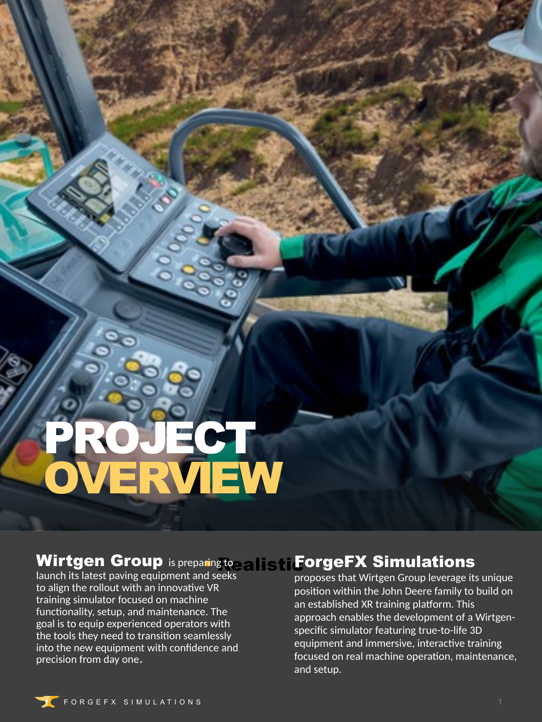 Wirtgen project overview page