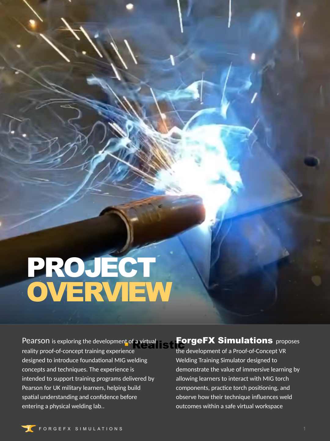 Pearson Education project overview page