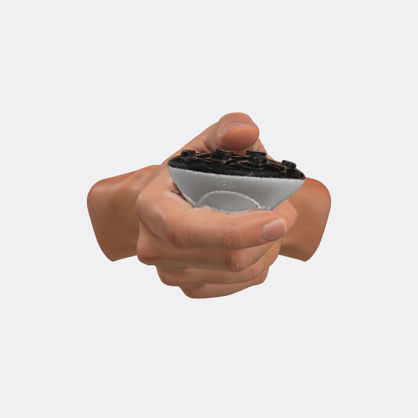 Rendered preview of the isolated hand controller model