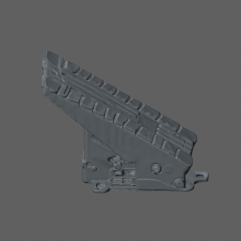 Repaired static-print pedal mesh