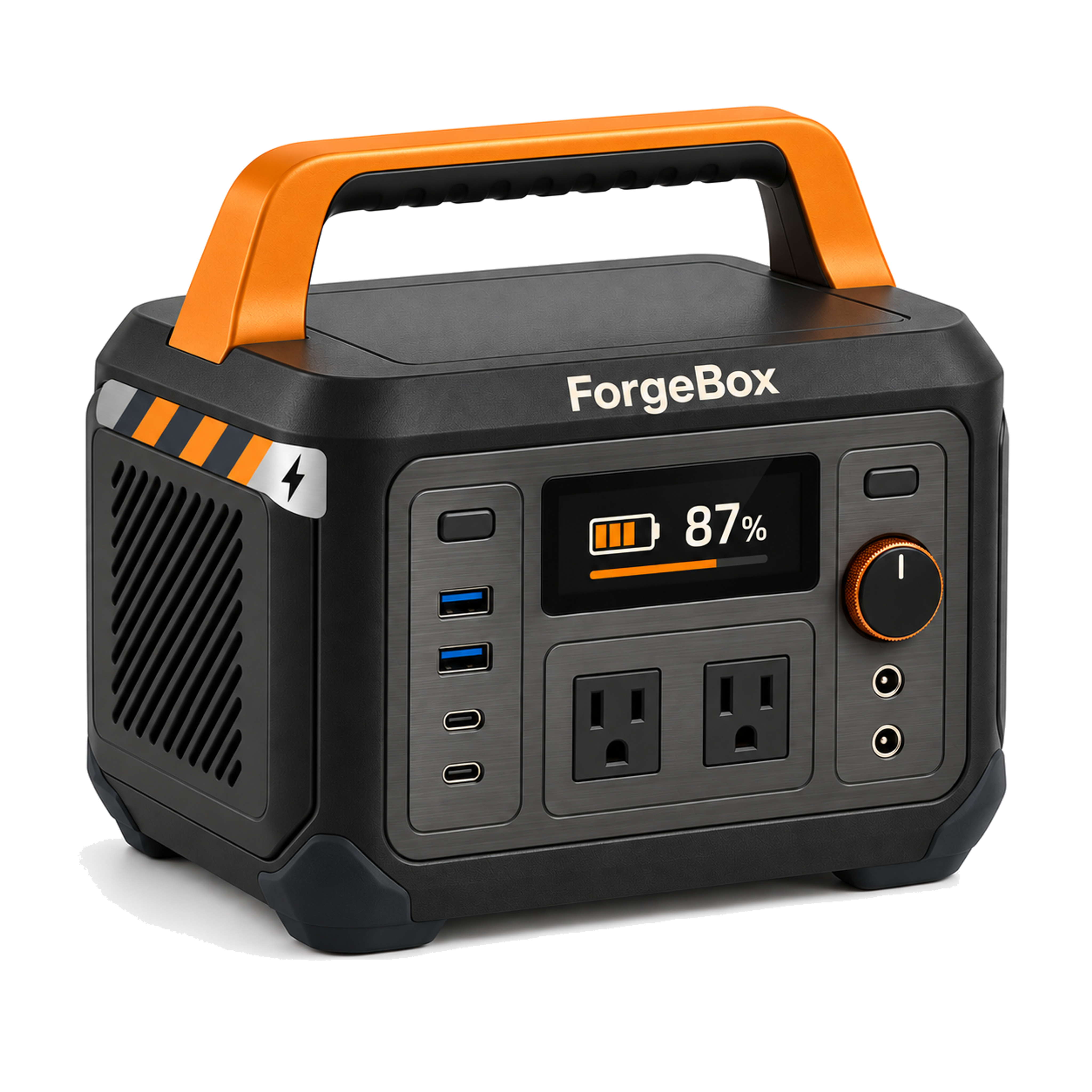 Original ForgeBox reference with regular diagonal left vent and lightning bolt