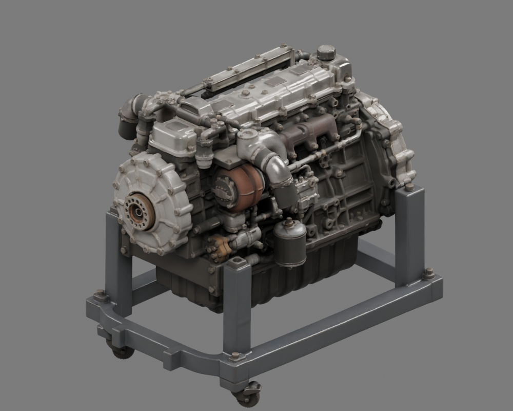Generated textured Engine Casing
