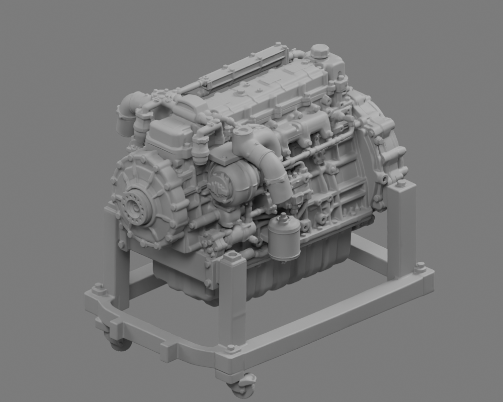 Stripped geometry Engine Casing