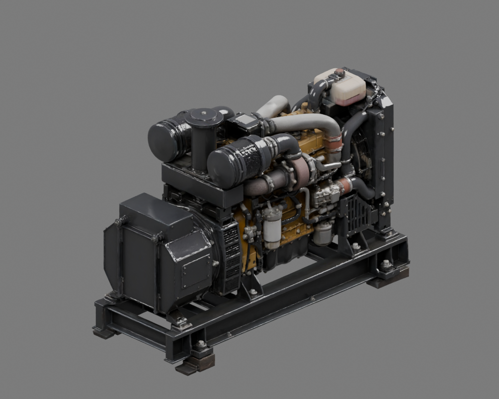 Generated textured Diesel Power Unit