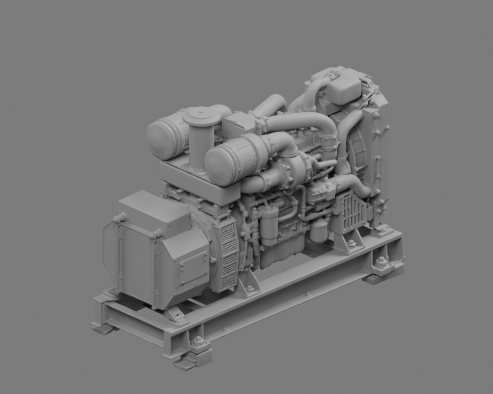 Stripped geometry Diesel Power Unit