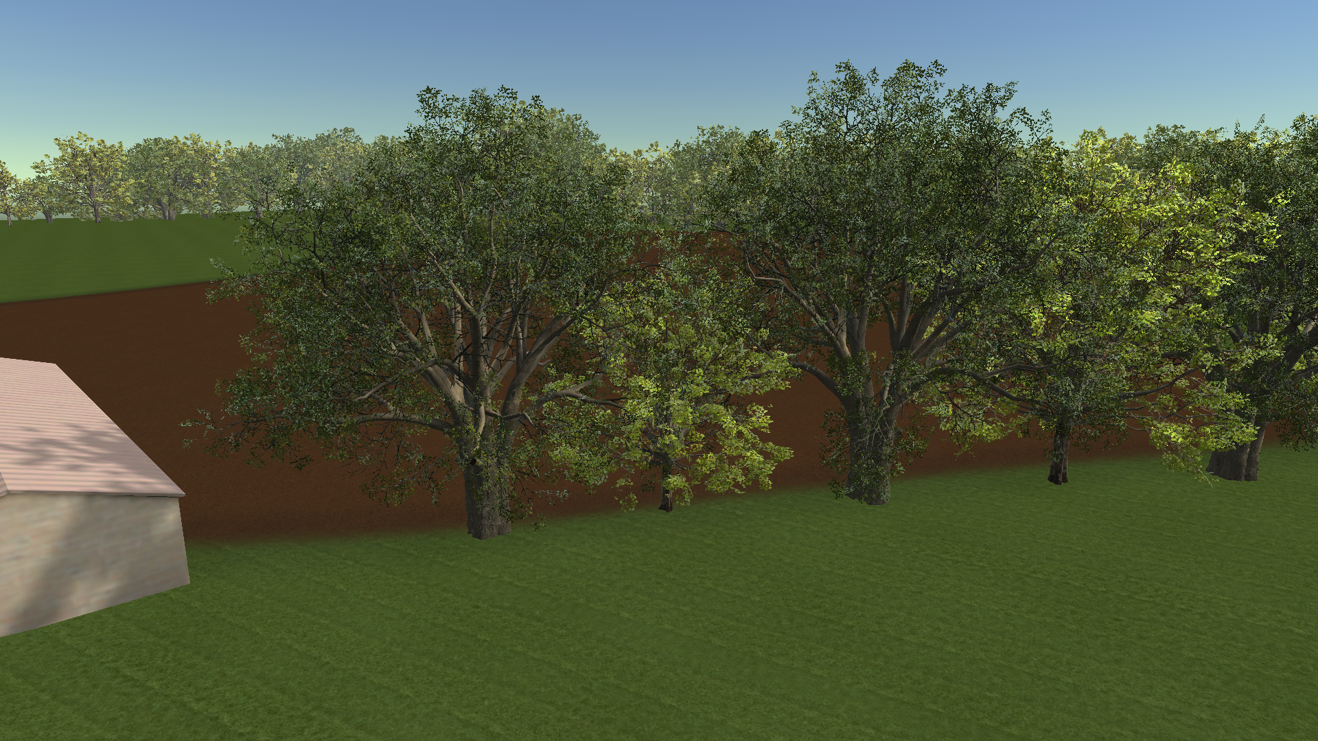 Mixed Maple Foreground — actual Unity render