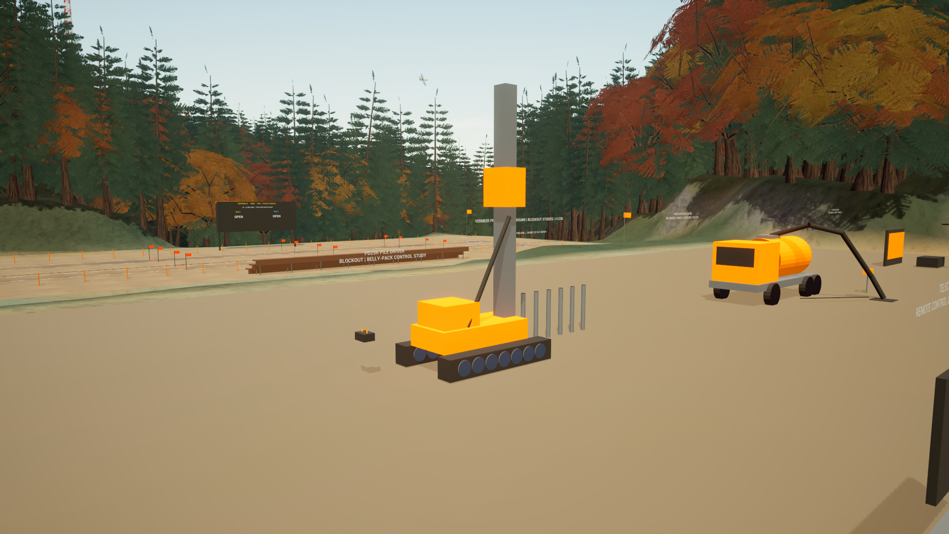 Vermeer PD25R — revised pile-driver visual study (blockout)
