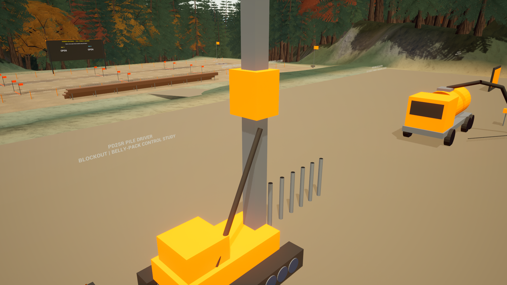 Vermeer PD25R pile-driver — pd25r-mast native WIP (blockout)