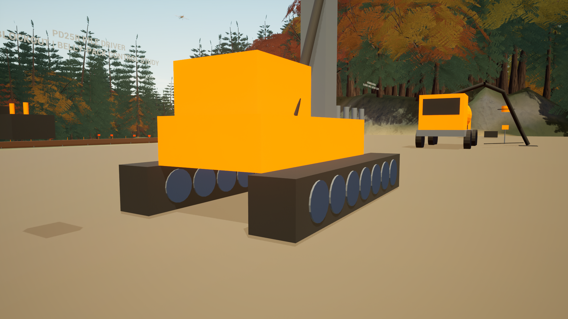 Vermeer PD25R pile-driver — pd25r-tracks native WIP (blockout)