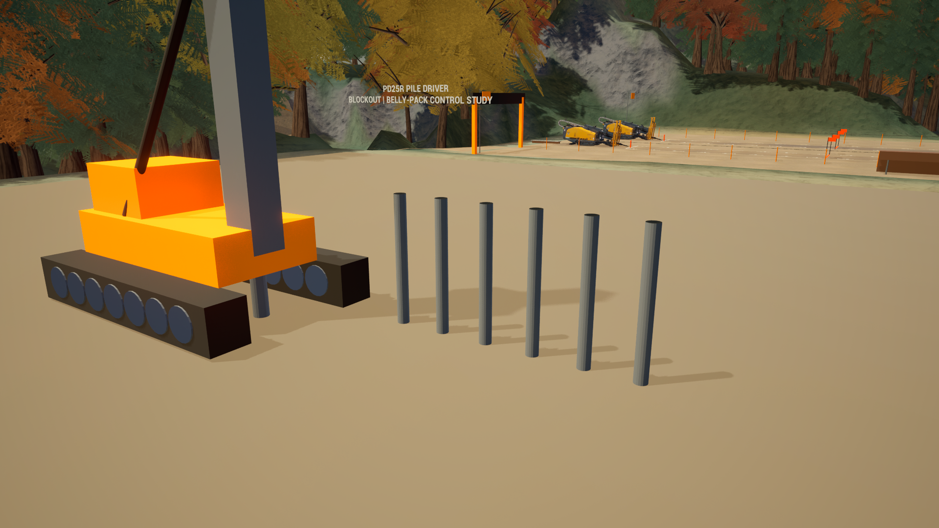 Vermeer PD25R pile-driver — pd25r-pile-row native WIP (blockout)