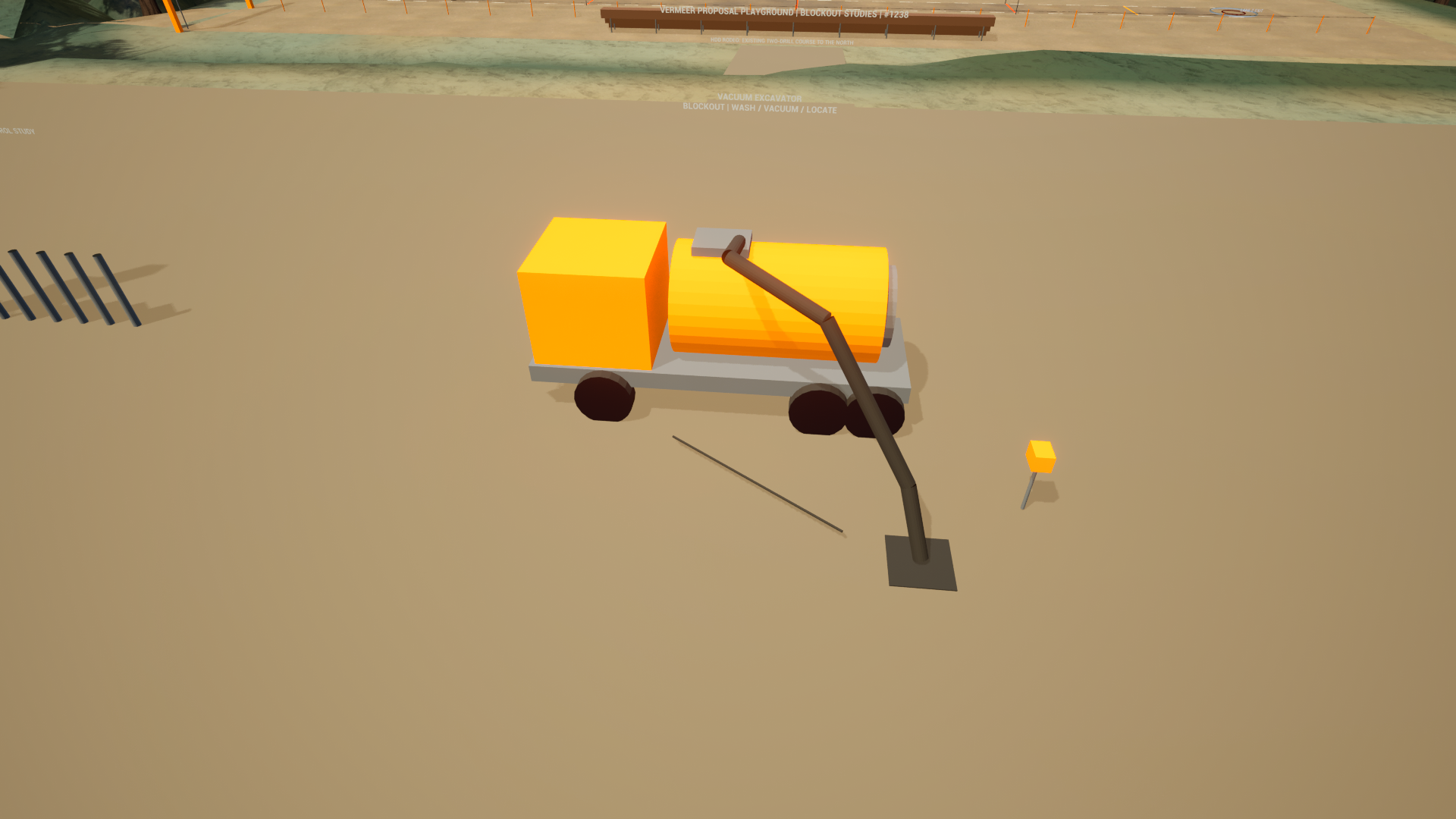 Vermeer vacuum excavator — vacuum-access native WIP (blockout)