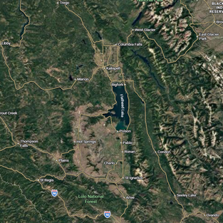 Flathead Lake, Kalispell and Mission Valley — regional satellite base
