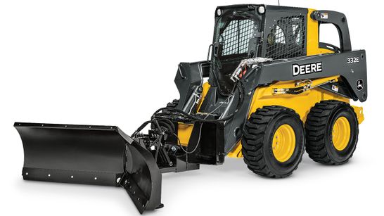 John Deere 333 P-Tier gallery — Compact track loader with a V blade