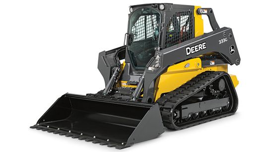 John Deere 333 P-Tier gallery — Compact track loader with a bucket